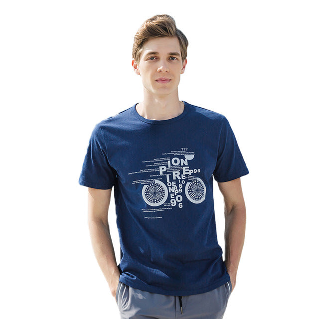 Pioneer Camp fashion summer short t shirt men brand clothing cotton comfortable male t-shirt print tshirt men clothing 522056