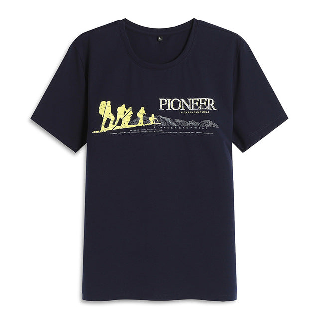Pioneer Camp fashion summer short t shirt men brand clothing cotton comfortable male t-shirt print tshirt men clothing 522056