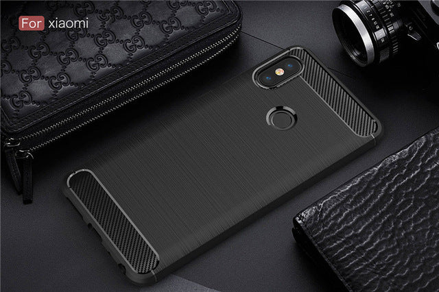 Redmi note 5 pro case 64gb silicone armadura amortecedor à prova de choque capa traseira robusta para xiaomi redmi note 5 pro global 5.99 polegadas
