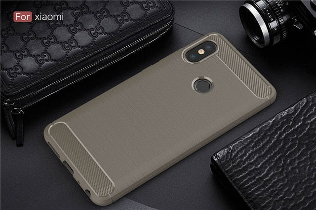 Redmi note 5 pro case 64gb silicone armadura amortecedor à prova de choque capa traseira robusta para xiaomi redmi note 5 pro global 5.99 polegadas