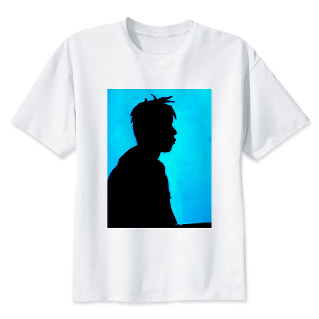 Newest Fashion Man Tshirt Xxxtentacion Summer Fashion T-shirt Casual White Funny Cartoon Print T-shirt Hip Pop Tops