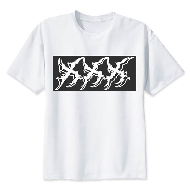 Newest Fashion Man Tshirt Xxxtentacion Summer Fashion T-shirt Casual White Funny Cartoon Print T-shirt Hip Pop Tops