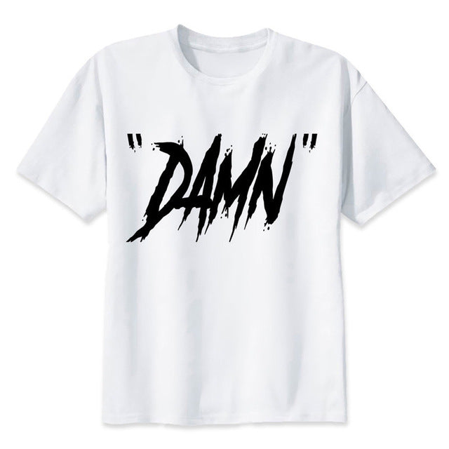 Newest Fashion Man Tshirt Xxxtentacion Summer Fashion T-shirt Casual White Funny Cartoon Print T-shirt Hip Pop Tops