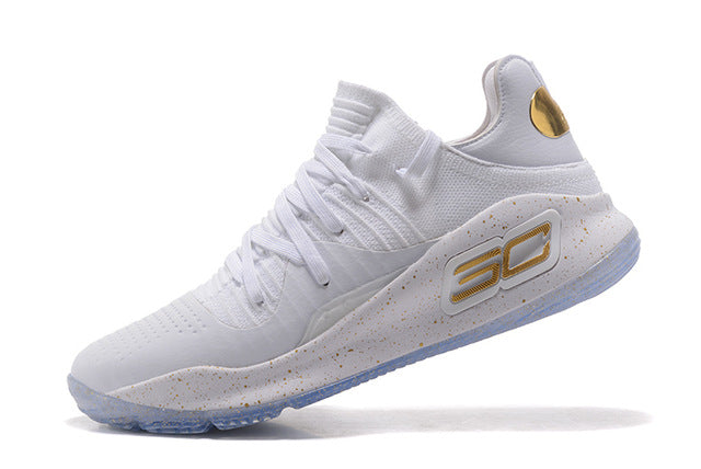 Under Armour UA Men Curry 4 Light Sport Basketball Sneakers Outdoor Low Top Athletic Unique Socks Design Cushioning Shoes 40-46