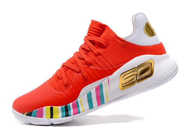 Under Armour UA Men Curry 4 Light Sport Basketball Sneakers Outdoor Low Top Athletic Unique Socks Design Cushioning Shoes 40-46