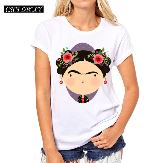 Women T Shirts Street Fashion Slim Summer Black T Shirt Women 2017 New Planet Print Casual Slim Women Tops T-Shirts Plus Size