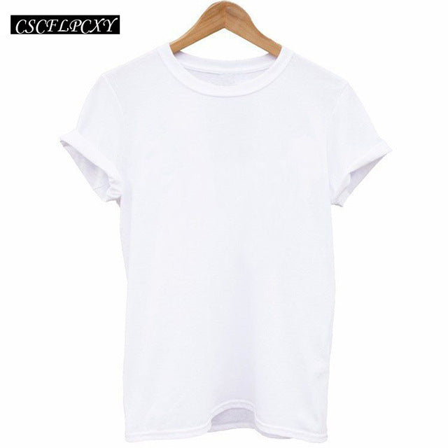 Women T Shirts Street Fashion Slim Summer Black T Shirt Women 2017 New Planet Print Casual Slim Women Tops T-Shirts Plus Size