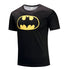 Superman Camisetas Homens Camisas de Compressão Batman Tops The Flash Camisetas Fitness Crossfit Tees Musculação camiseta rashguard