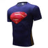 Superman Camisetas Homens Camisas de Compressão Batman Tops The Flash Camisetas Fitness Crossfit Tees Musculação camiseta rashguard