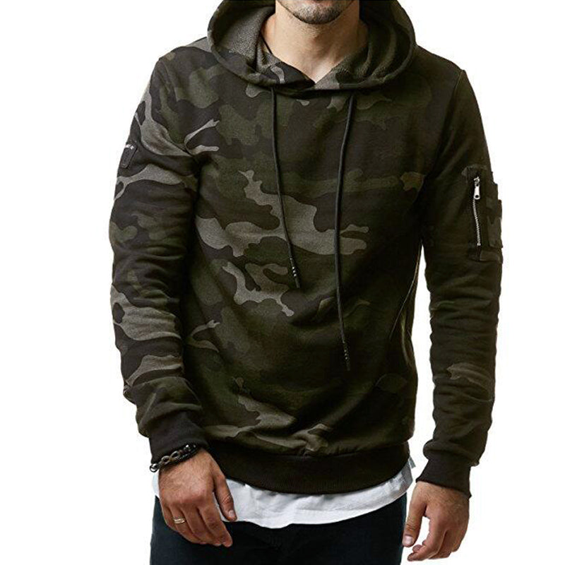 T-Bird 2018 New Fashion Hoodies Brand Men Camouflage Hooded Sweatshirt Male Hoody Hip Hop Autumn Winter Hoodie Mens Pullover DSW