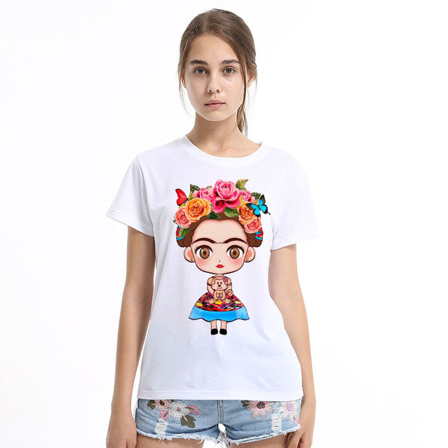 New 2017 Summer Women T-shirt Print Super T Shirt White Cotton Letter Tops Tee Harajuku Tshirt