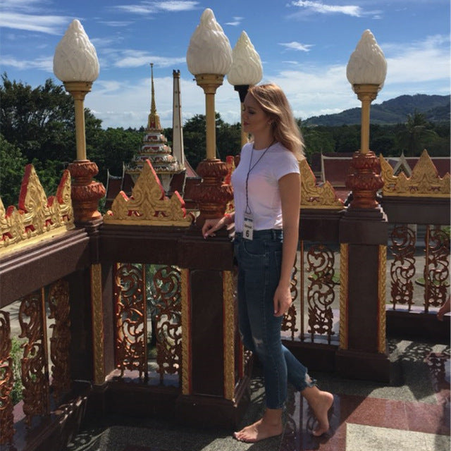 New 2017 Summer Women T-shirt Print Super T Shirt White Cotton Letter Tops Tee Harajuku Tshirt