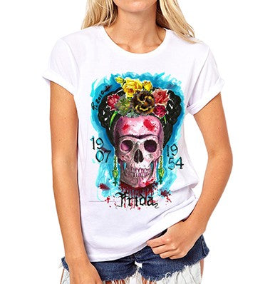 New 2017 Summer Women T-shirt Print Super T Shirt White Cotton Letter Tops Tee Harajuku Tshirt