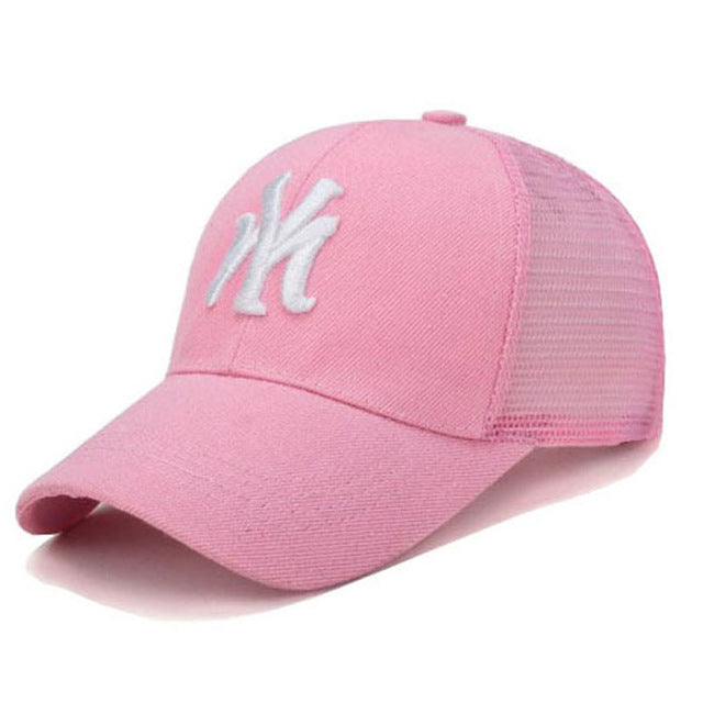 NY baseball cap summer mesh hats black adult unisex casual baseball caps adjustable cap snapback caps outdoors breathable hats