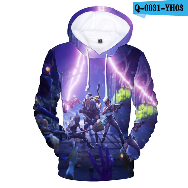 سويت شيرت بقلنسوة ثلاثي الأبعاد من Fortnite، سويت شيرت كاجوال بقلنسوة فورتيت ثلاثي الأبعاد للرجال، سويت شيرت لطيف بقلنسوة للنساء مناسب للارتداء في الخريف