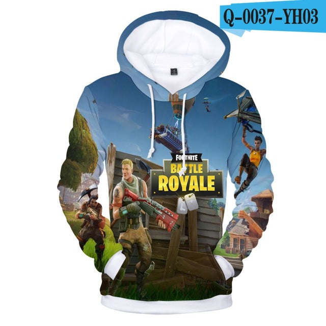 سويت شيرت بقلنسوة ثلاثي الأبعاد من Fortnite، سويت شيرت كاجوال بقلنسوة فورتيت ثلاثي الأبعاد للرجال، سويت شيرت لطيف بقلنسوة للنساء مناسب للارتداء في الخريف