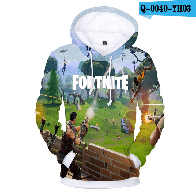 سويت شيرت بقلنسوة ثلاثي الأبعاد من Fortnite، سويت شيرت كاجوال بقلنسوة فورتيت ثلاثي الأبعاد للرجال، سويت شيرت لطيف بقلنسوة للنساء مناسب للارتداء في الخريف