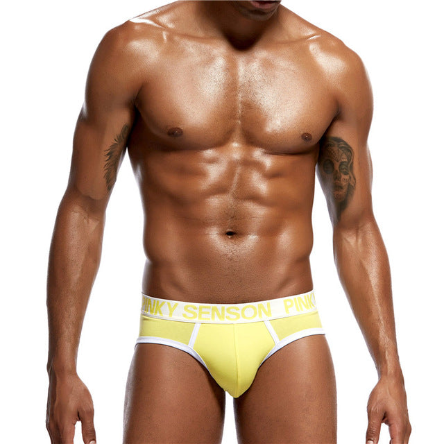 Gay Men briefs Sexy Color Shorts Underwear Cotton Men Cuecas Male Underpants Breathable Sleepwear