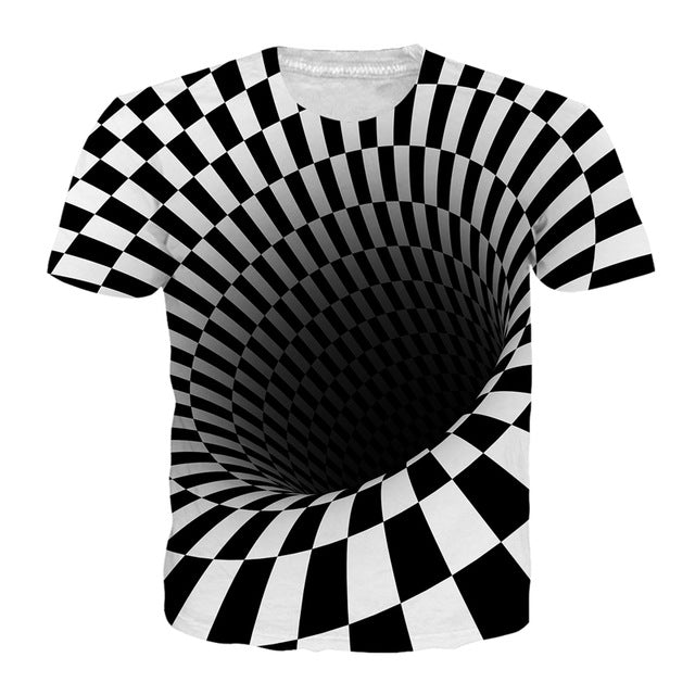 Alisister Vortex 3d T Shirt Men Women Whirlpool Print Funny Summer Top Hip Hop Streetwear Camisetas Hombre Tee Shirt Homme