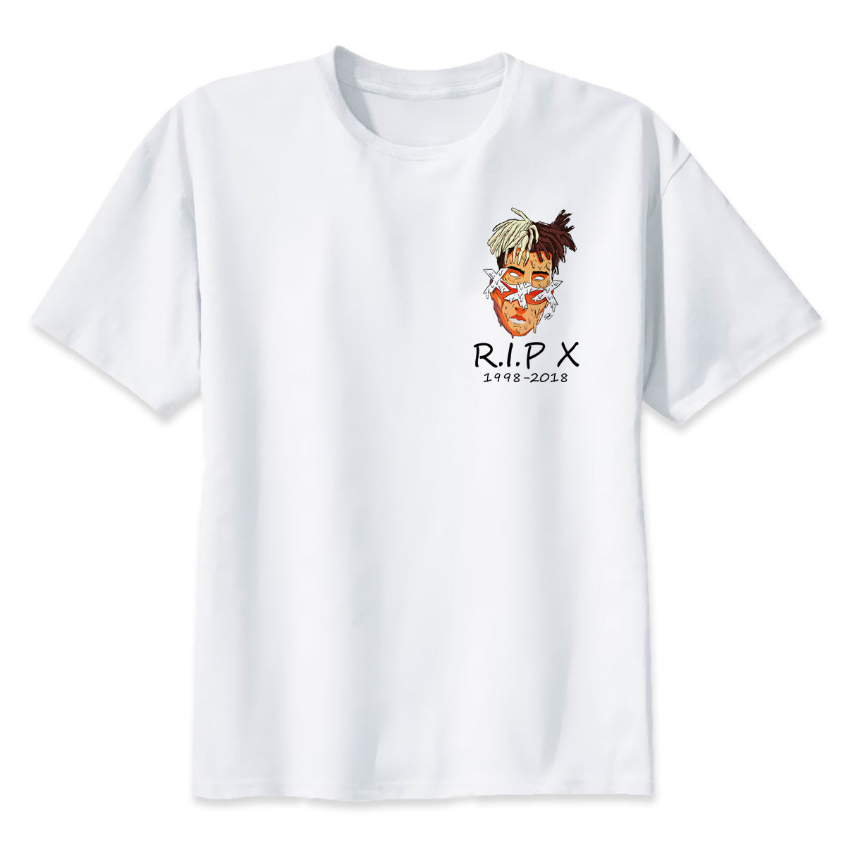 xxxtentacion R.I.P Character Print T-Shirt Fashion Casual Fitness Cool O-neck Men's T Shirt Summer Short Sleeve Men Clothing