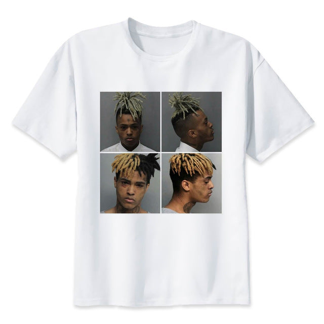 xxxtentacion R.I.P Character Print T-Shirt Fashion Casual Fitness Cool O-neck Men's T Shirt Summer Short Sleeve Men Clothing
