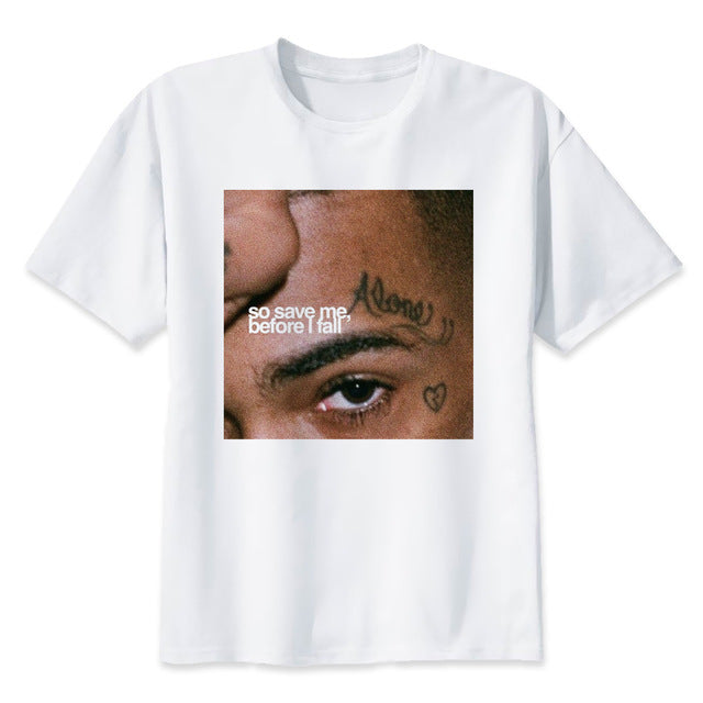 Xxxtentacion rip personagem impressão camiseta moda casual fitness legal o-pescoço camiseta masculina verão manga curta roupas masculinas