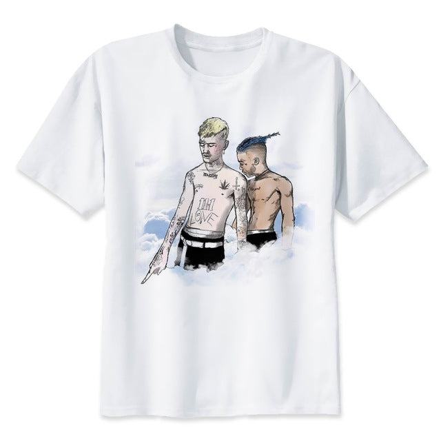 Xxxtentacion rip personagem impressão camiseta moda casual fitness legal o-pescoço camiseta masculina verão manga curta roupas masculinas