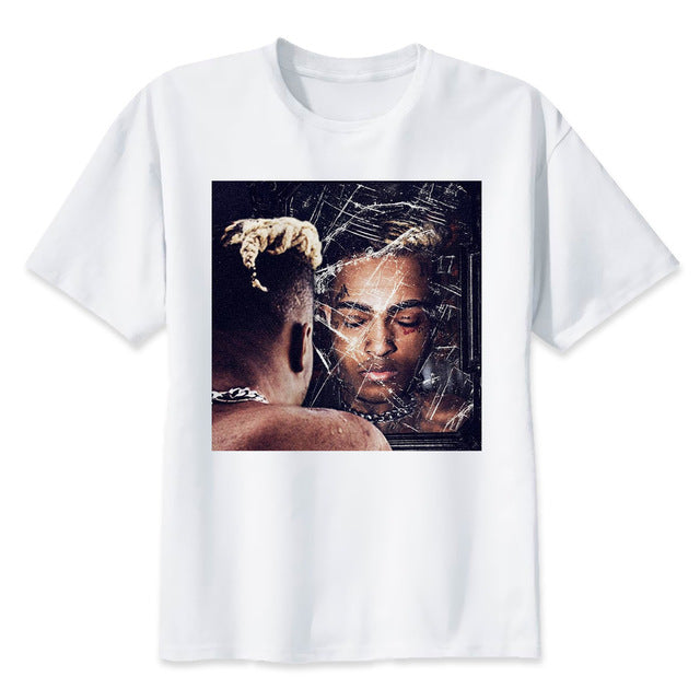 Xxxtentacion rip personagem impressão camiseta moda casual fitness legal o-pescoço camiseta masculina verão manga curta roupas masculinas