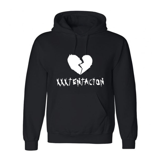 Xxxtentacion هوديس حزين الرجال بلوزات مغني الراب الهيب هوب قناع السترة Sweatshirts الذكور/النساء سوداديراس هود hoddie