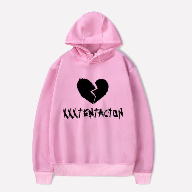 Xxxtentacion هوديس حزين الرجال بلوزات مغني الراب الهيب هوب قناع السترة Sweatshirts الذكور/النساء سوداديراس هود hoddie