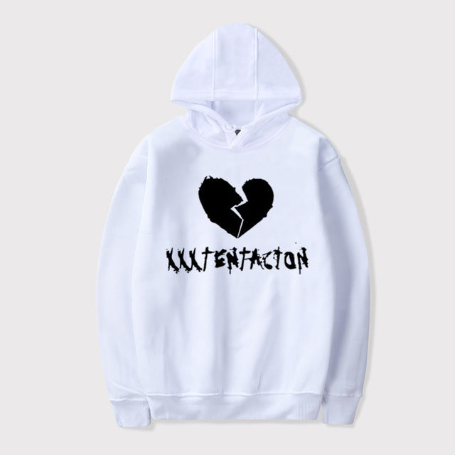 Xxxtentacion هوديس حزين الرجال بلوزات مغني الراب الهيب هوب قناع السترة Sweatshirts الذكور/النساء سوداديراس هود hoddie