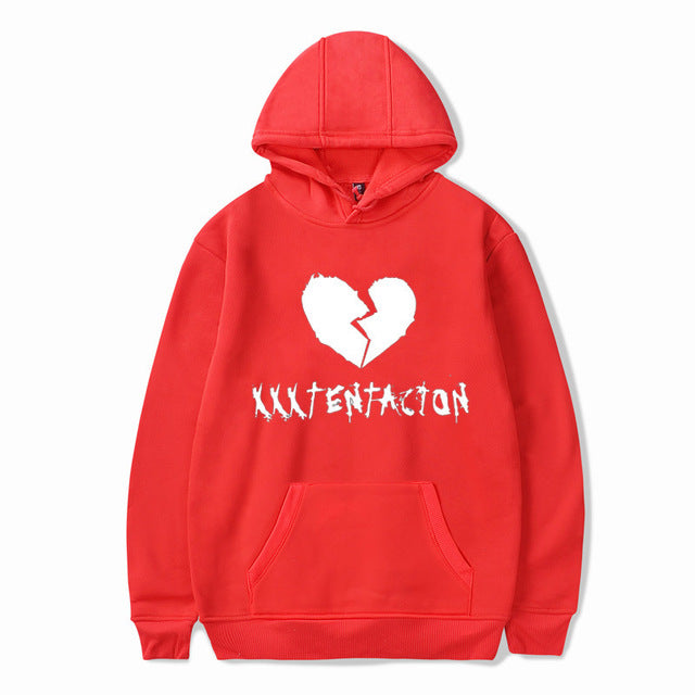 Xxxtentacion هوديس حزين الرجال بلوزات مغني الراب الهيب هوب قناع السترة Sweatshirts الذكور/النساء سوداديراس هود hoddie