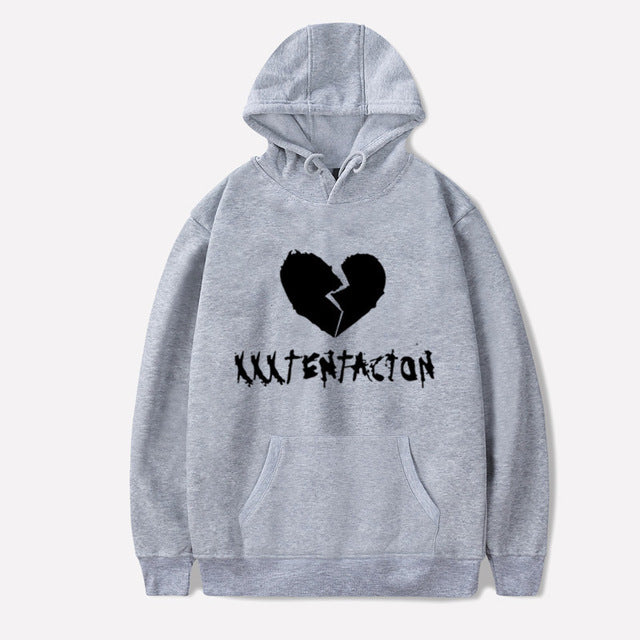 Xxxtentacion هوديس حزين الرجال بلوزات مغني الراب الهيب هوب قناع السترة Sweatshirts الذكور/النساء سوداديراس هود hoddie
