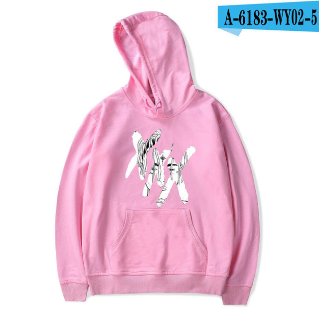 Xxxtentacion هوديس حزين الرجال بلوزات مغني الراب الهيب هوب قناع السترة Sweatshirts الذكور/النساء سوداديراس هود hoddie