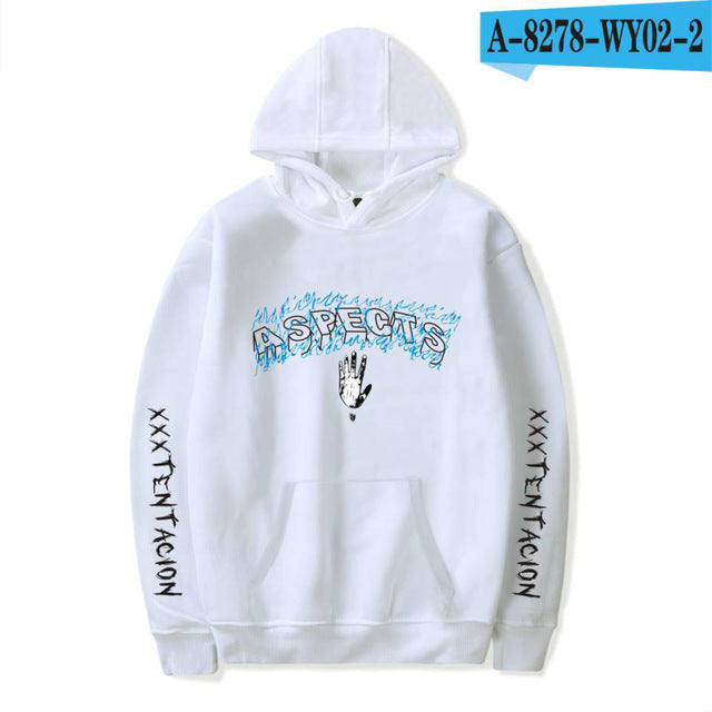Xxxtentacion هوديس حزين الرجال بلوزات مغني الراب الهيب هوب قناع السترة Sweatshirts الذكور/النساء سوداديراس هود hoddie