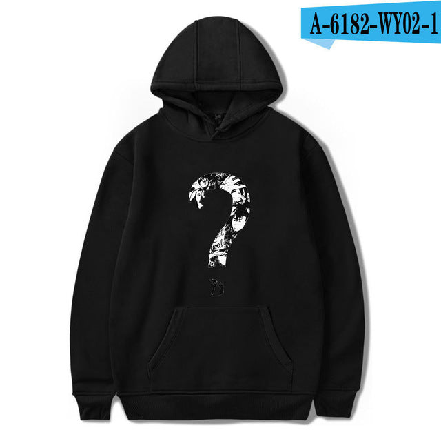 Xxxtentacion هوديس حزين الرجال بلوزات مغني الراب الهيب هوب قناع السترة Sweatshirts الذكور/النساء سوداديراس هود hoddie