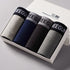 Threegun 4 pçs/lote boxer shorts sexy u convexo roupa interior masculina de algodão gay cueca masculina marca grande tamanho cuecas vetement homme