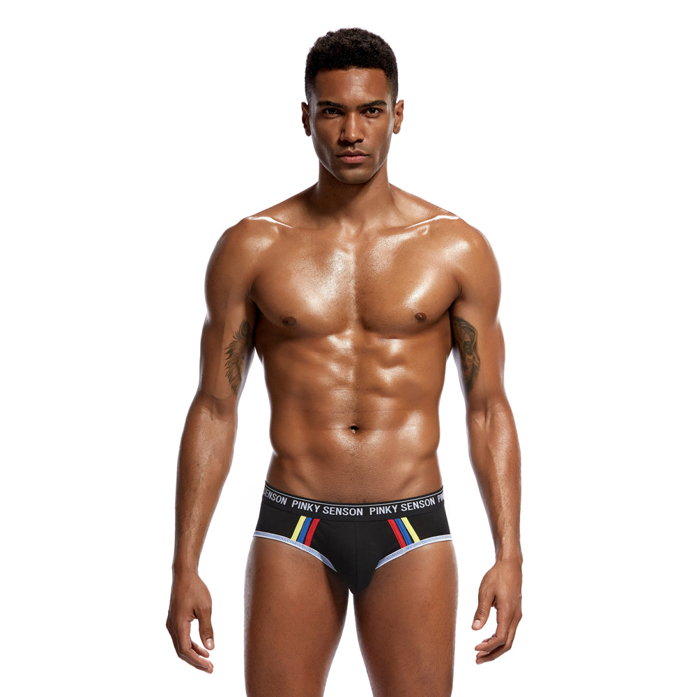 Sexy hit cor calcinha masculina gay briefs roupa interior de algodão u convexo bolsa masculina roupa interior masculina