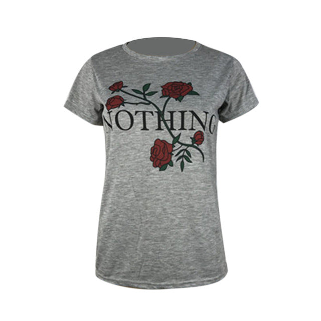 NIBESSER Plus Size 3XL pink T Shirt Women Summer 2018 Short Sleeve O-Neck Tops Tees Casual Floral Print TShirt Womens Funny tees