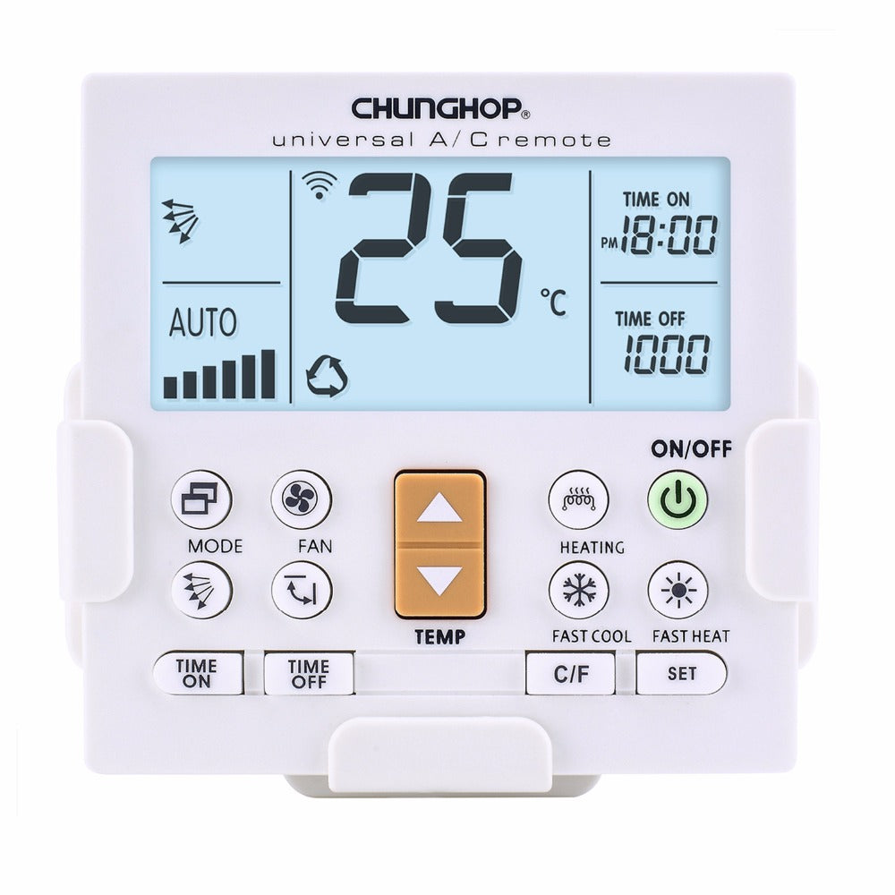 com suporte de luz traseira suporte remoto controlador universal ar condicionado controle remoto chunghop K-650e