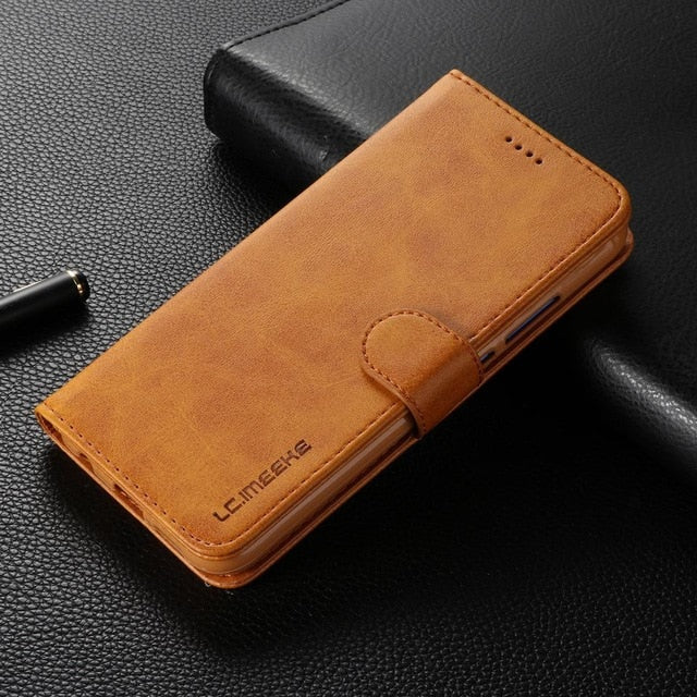leather flip case for samsung galaxy a8 2018 case samsung galaxy a8 plus 2018 case wallet card holder for samsung a8 2018 cases
