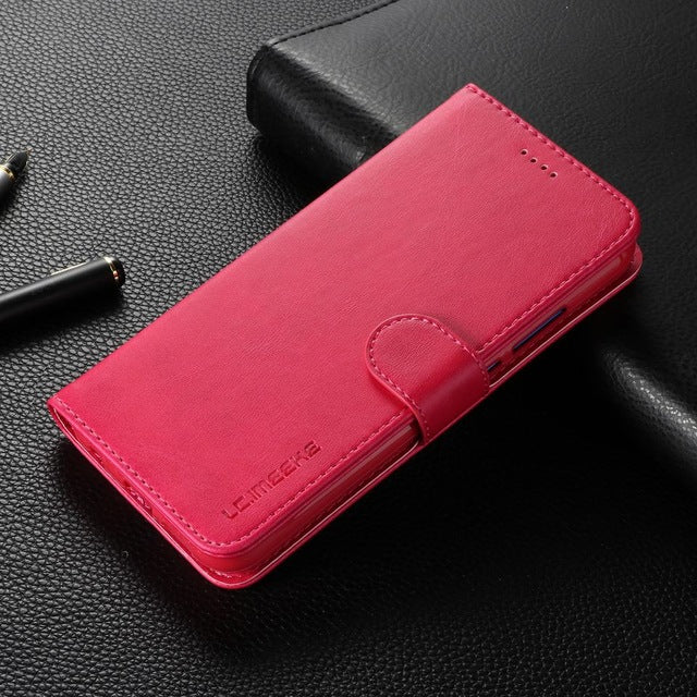 leather flip case for samsung galaxy a8 2018 case samsung galaxy a8 plus 2018 case wallet card holder for samsung a8 2018 cases