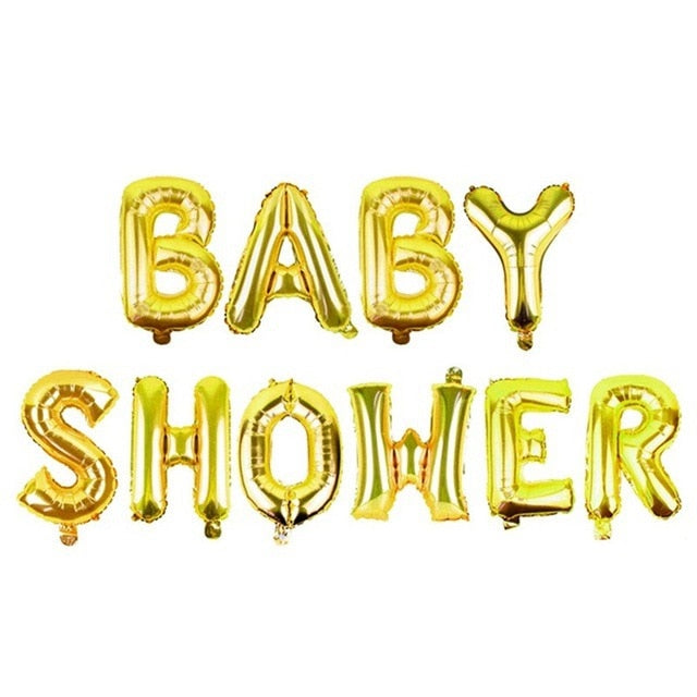 YORIWOO Baby Shower 16inch Oh Baby Foil Balloons It's Boy Or Girl Gender Reveal Rose Gold Balloons Babyshower Party Supplies Kid