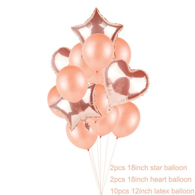 YORIWOO Baby Shower 16inch Oh Baby Foil Balloons It's Boy Or Girl Gender Reveal Rose Gold Balloons Babyshower Party Supplies Kid