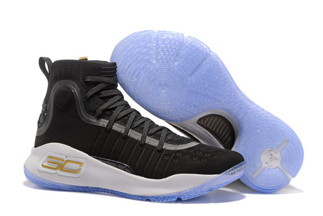 Under Armour UA Men's Curry 4 Sport Basketball Sneakers Outdoor Medium Top Athletic Male Ankle Boots Outdoor Shoes 40-46