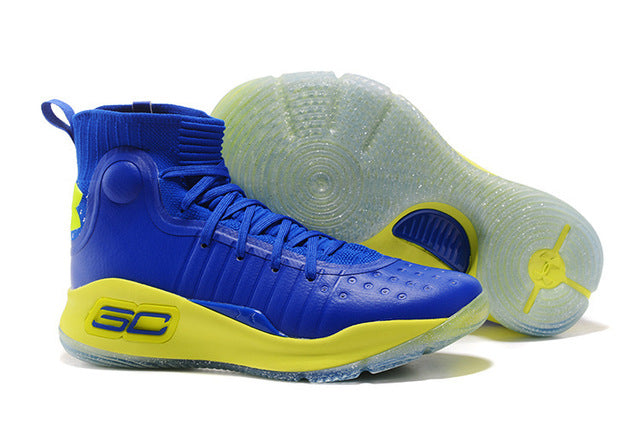 Under Armour UA Men's Curry 4 Sport Basketball Sneakers Outdoor Medium Top Athletic Male Ankle Boots Outdoor Shoes 40-46