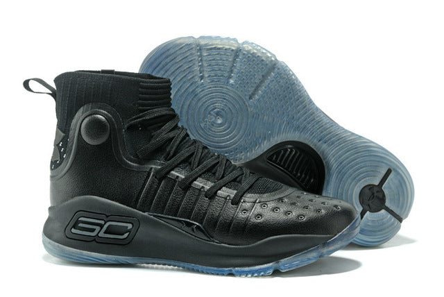 Sob a armadura ua curry 4 esporte tênis de basquete ao ar livre médio superior atlético masculino tornozelo botas ao ar livre sapatos 40-46