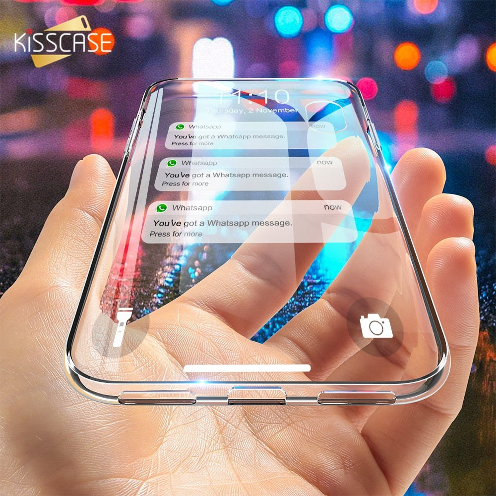 KISSCASE Case For Samsung Galaxy A5 A7 J5 J7 2016 2017 Thin HD Transparent Soft TPU Phone Case For Samsung S7 S8 S9 Plus Note 9