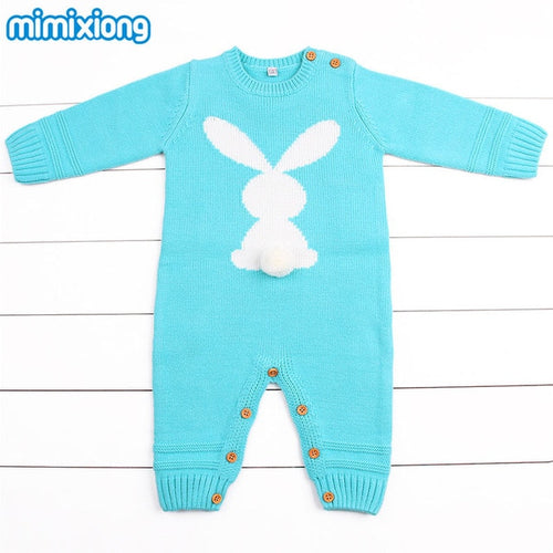 Baby Boys Rompers Winter 2018 Newborn Girls Christmas Jumpsuits Long Sleeves Infant Bebe Overalls Knitted Toddler One Piece Wear