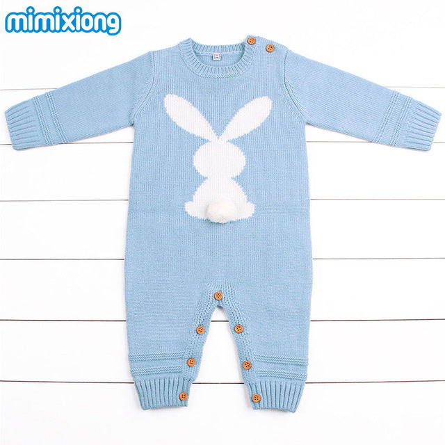 Bebê meninos macacão inverno 2018 recém-nascidos meninas macacões de natal mangas compridas infantil bebe macacão de malha da criança uma peça wear